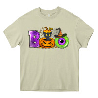 Mossy Boo Halloween Heavy Core Tee - NancyCooperArtShop