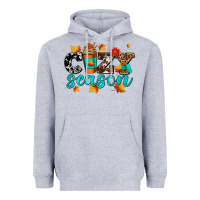 Heather Grey cozy season with coffee cup Heavyweight Hoodie - AdoDesignShop