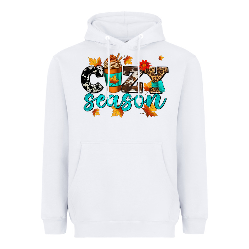 Cozy Season With Coffee Cup Heavyweight Hoodie by AdoDesignShop | Teevron