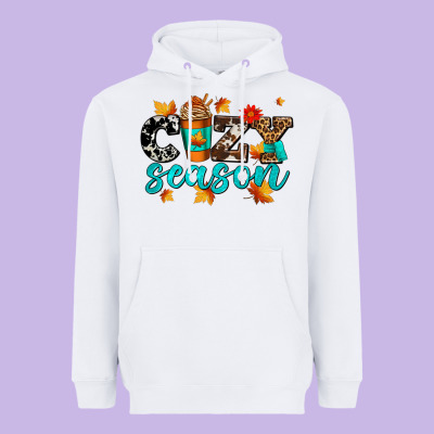 Cozy Season With Coffee Cup Heavyweight Hoodie Designed By Adodesignshop