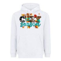 White cozy season with coffee cup Heavyweight Hoodie - AdoDesignShop
