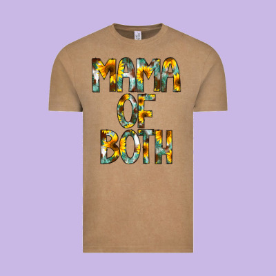 Mama Of Both Vintage Tee Designed By Cowcowdesign