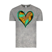 Cloud Rock Sunflower Heart Vintage Tee - Jasminsmagicworld