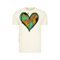 Vintage Arctic Sunflower Heart Vintage Tee - Jasminsmagicworld