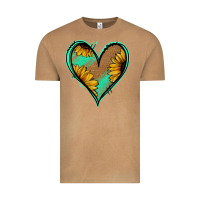 Vintage Camel Sunflower Heart Vintage Tee - Jasminsmagicworld