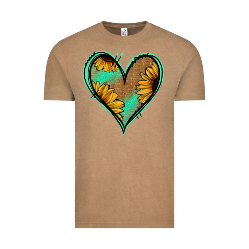 Sunflower Heart Vintage Tee by Jasminsmagicworld | Teevron