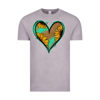 Vintage Zinc Sunflower Heart Vintage Tee - Jasminsmagicworld