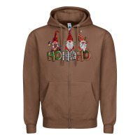 Chestnut ho ho. ho gnomes Zipper Hoodie - BarkalooDesign