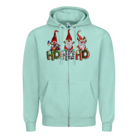 Seafoam ho ho. ho gnomes Zipper Hoodie - BarkalooDesign