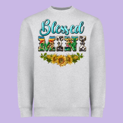 Blessed Mini Heavyweight Sweatshirt Designed By Barkaloodesign
