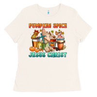 Bone pumpkin spice and jesus christ Ladies Tee - CowGirlArtShop