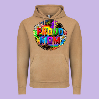 Proud Mom Lgbtq+ Mother's Day Vintage Hoodie Designed By Fadigitalartstudio