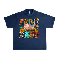 Navy western farm babe Urban Heavy Tee - OliviaCreatesArt