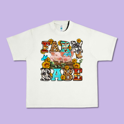 Western Farm Babe Urban Heavy Tee Designed By Oliviacreatesart
