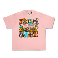 Salmon western farm babe Urban Heavy Tee - OliviaCreatesArt