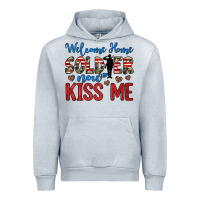 Heather Grey welcome home soldier now kiss me Urban Hoodie - JahusDesignShop