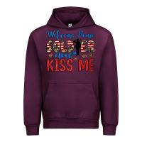 Mauve Wine welcome home soldier now kiss me Urban Hoodie - JahusDesignShop