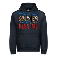 Navy welcome home soldier now kiss me Urban Hoodie - JahusDesignShop