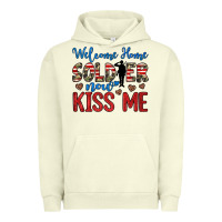 Pigment Pistachio welcome home soldier now kiss me Urban Hoodie - JahusDesignShop