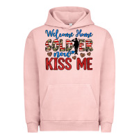 Pigment Salmon welcome home soldier now kiss me Urban Hoodie - JahusDesignShop
