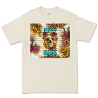 Bone badass mama with flowers Premium Tee - TumblerDesignByShophia
