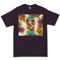 Plum badass mama with flowers Premium Tee - TumblerDesignByShophia