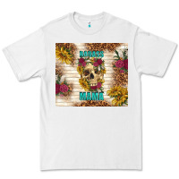 White badass mama with flowers Premium Tee - TumblerDesignByShophia