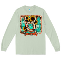 Matcha taurus turquoise cowhide Long Sleeve Tee - RanaPortraitStore