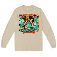 Mushroom taurus turquoise cowhide Long Sleeve Tee - RanaPortraitStore
