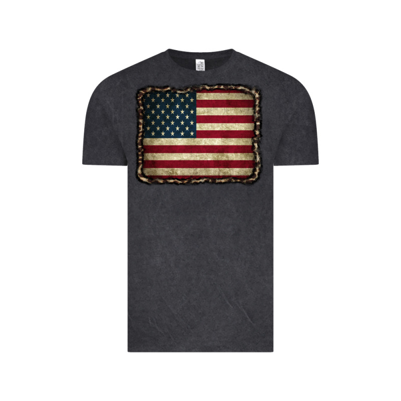 American Flag With Leopard Frame Vintage Tee by CowCowDesign | Teevron