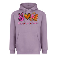 Lavender peace love cookies Heavyweight Hoodie - AdoDesignShop