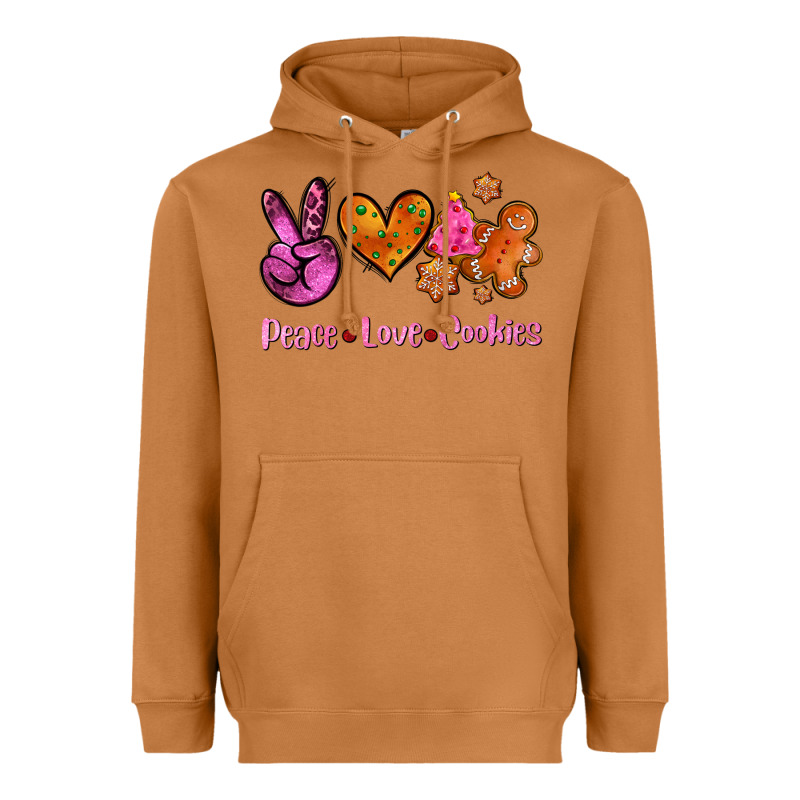 Peace Love Cookies Heavyweight Hoodie by AdoDesignShop | Teevron