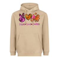 Mushroom peace love cookies Heavyweight Hoodie - AdoDesignShop