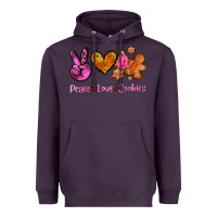 Plum peace love cookies Heavyweight Hoodie - AdoDesignShop