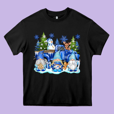 Snow Gnome Truck Heavy Core Tee Designed By Texasbilliewilder