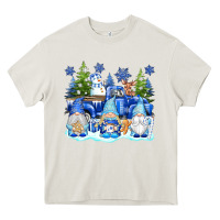 Cream snow gnome truck Heavy Core Tee - texasbilliewilder