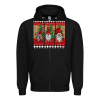 Black Christmas gnomes Zipper Hoodie - BarkalooDesign