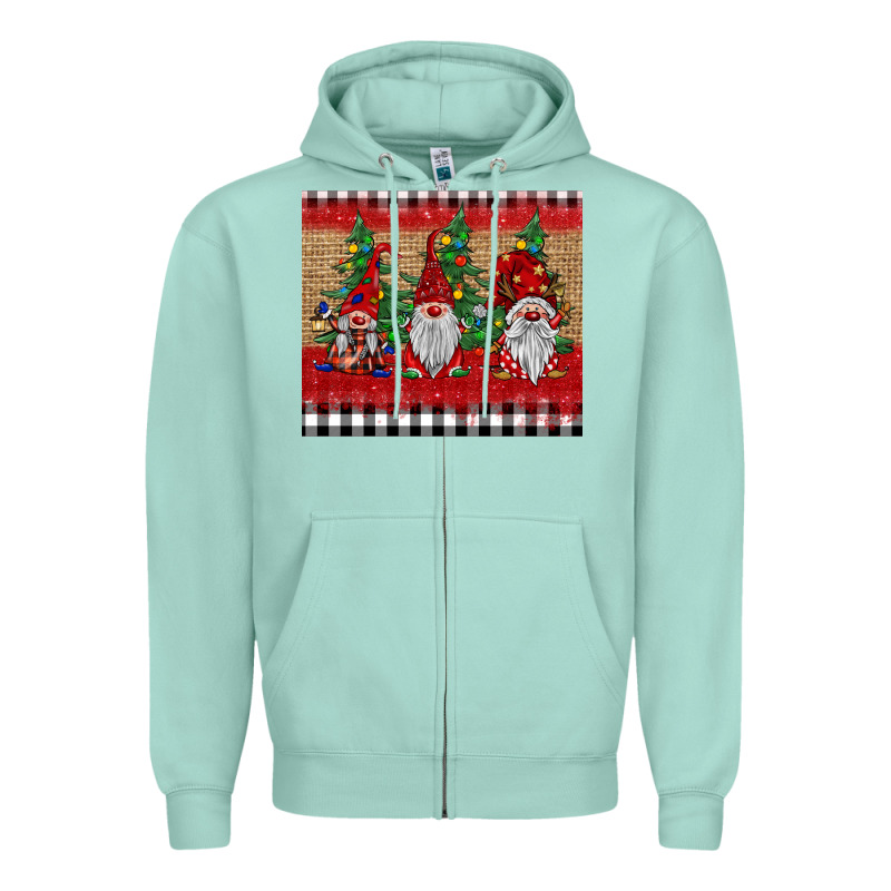Christmas Gnomes Zipper Hoodie by BarkalooDesign | Teevron