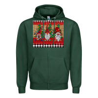 Sports Green Christmas gnomes Zipper Hoodie - BarkalooDesign