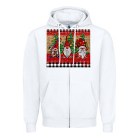 White Christmas gnomes Zipper Hoodie - BarkalooDesign