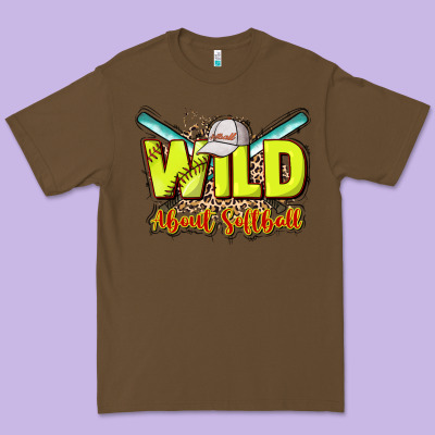 Wild About Softball Premium Tee Designed By Howdyjamesfarm