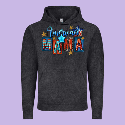 American Mama 4th Of July Vintage Hoodie Designed By Fadigitalartstudio