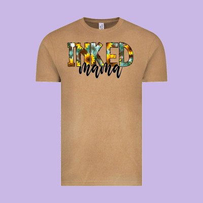 Inked Mama Vintage Tee Designed By Cowcowdesign