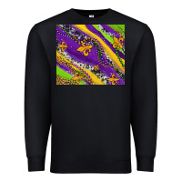 Black mardi gras fleur delis leopard and cowhide Premium Sweatshirt - AdoDesignShop