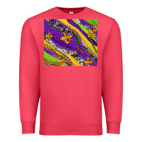 Cardinal mardi gras fleur delis leopard and cowhide Premium Sweatshirt - AdoDesignShop