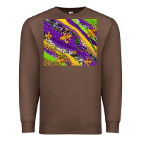Chestnut mardi gras fleur delis leopard and cowhide Premium Sweatshirt - AdoDesignShop