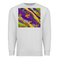 Dove Grey mardi gras fleur delis leopard and cowhide Premium Sweatshirt - AdoDesignShop