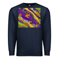 Navy mardi gras fleur delis leopard and cowhide Premium Sweatshirt - AdoDesignShop