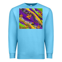 Ocean Blue mardi gras fleur delis leopard and cowhide Premium Sweatshirt - AdoDesignShop