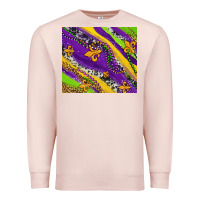 Pale Pink mardi gras fleur delis leopard and cowhide Premium Sweatshirt - AdoDesignShop